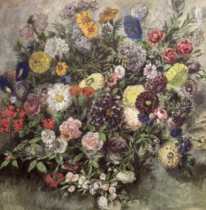 Bouquet de Flores (wc, guache e pastel sobre papel)
